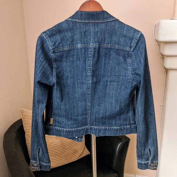 Dark Wash Paige Aveline Denim Jacket S EUC - Picture 3 of 3